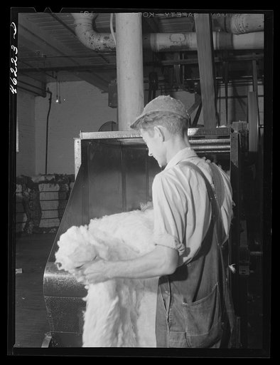 Untitled photo, possibly related to: Greensboro, Georgia. In the Mary-Leila cotton mill