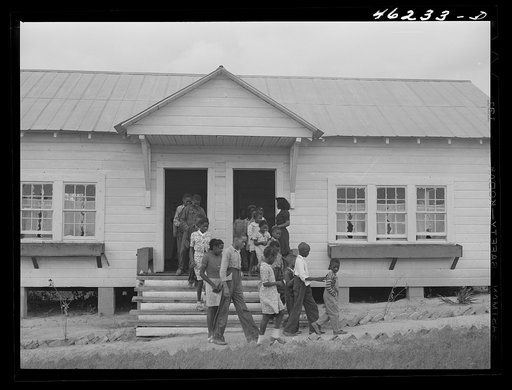 Mosquito Crossing, Greene County, Georgia. The new Negro school