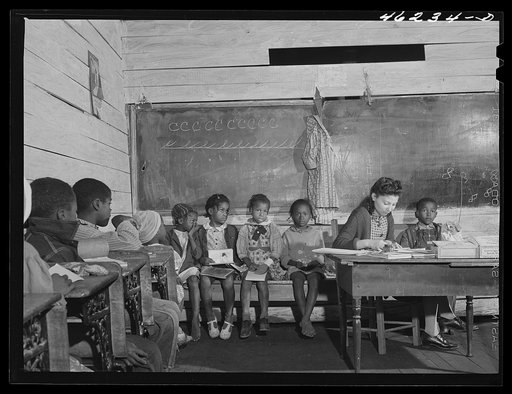 White Plains, Greene County, Georgia. The three-teacher Negro school