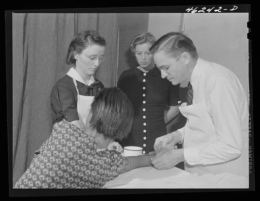 Untitled photo, possibly related to: Union Point, Greene County, Georgia. The health clinic