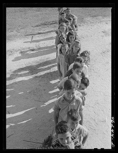 Untitled photo, possibly related to: Siloam, Greene County, Georgia. Children at the school