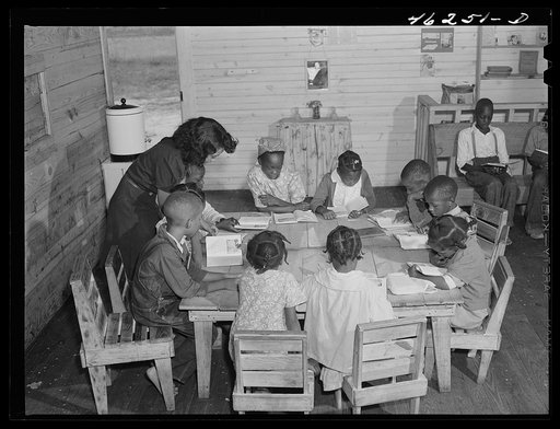 Mosquito Crossing, Greene County, Georgia. The new school for Negro children