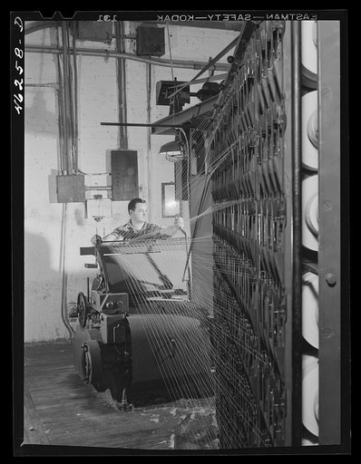 Untitled photo, possibly related to: Greensboro, Georgia. In the Mary-Leila cotton mill