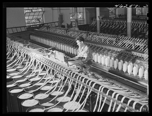Untitled photo, possibly related to: Greensboro, Greene County, Georgia. In the Mary-Leila cotton mill