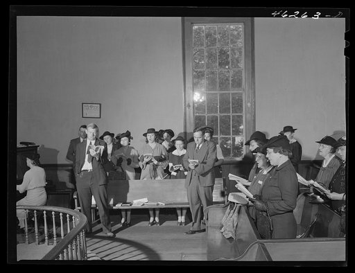 White Plains, Greene County, Georgia. Services in the Methodist church