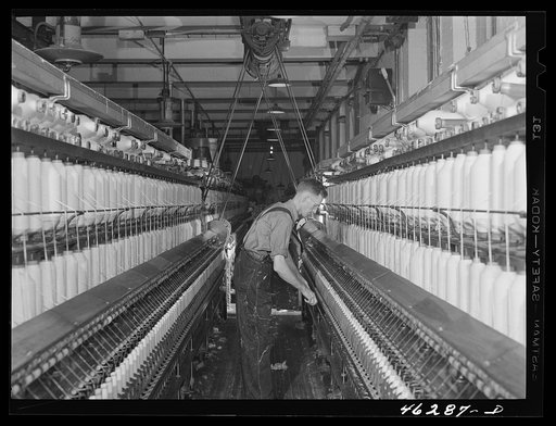 Untitled photo, possibly related to: Greensboro, Greene County, Georgia. In the Mary-Leila cotton mill
