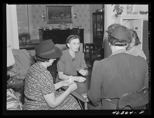 Untitled photo, possibly related to: Greene County, Georgia. The White Plains bridge club