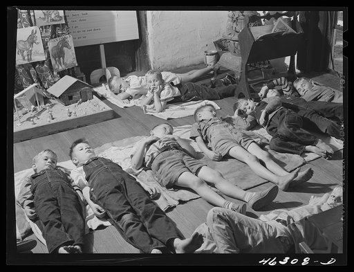 White Plains, Greene County, Georgia. Rest period in school