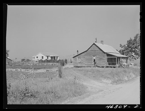 Meadow Crest community, Georgia (vicinity). One of the new houses being built by Greene County Farms Inc., to replace some of the old homes