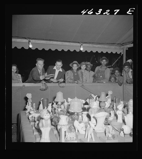 Greensboro, Georgia. The Greene County fair in the evening