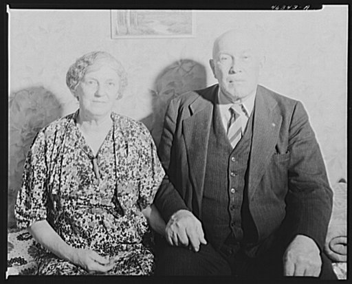 Elderly couple who run a tourist home. Enosburg Falls, Vermont