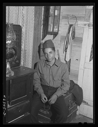 One of the sons of Edgar Jones, FSA (Farm Security Administration) client in Woodville, Greene County, Georgia. He works at the Civilian Conservation Corps camp