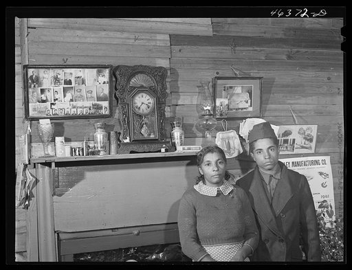 Mrs. Edgar Jones and her son, FSA (Farm Security Administration) clients near Woodville. Her son works at the Civilian Conservation Corps camp