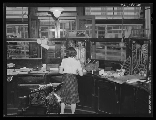 Untitled photo, possibly related to: In the Greensboro Bank, Greene County, Georgia
