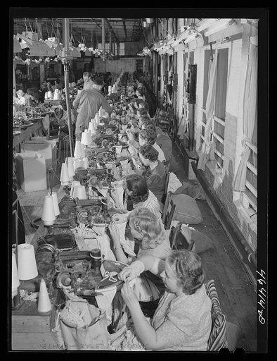 In the textile mill in Union Point, Greene County, Georgia