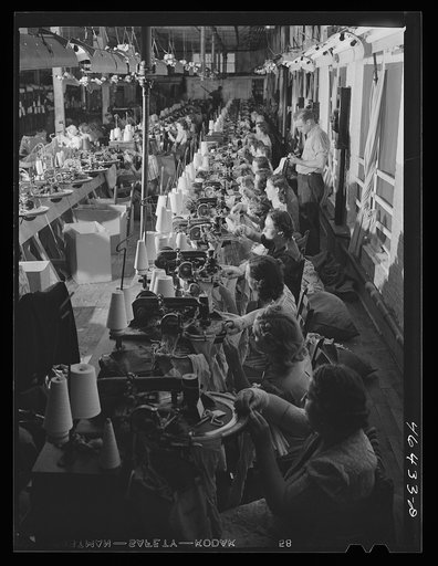 Untitled photo, possibly related to: In the textile mill in Union Point, Greene County, Georgia