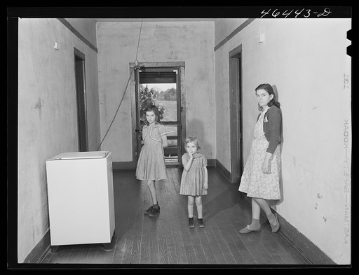 Mrs. W.T. Hembry and her children.  Her husband works in the Mary Leila cotton Mill in Greensboro, Greene County, Georgia