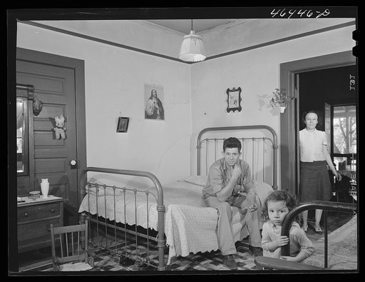 Mr. and Mrs. W.T. Hembry, he is a worker at the Mary Leila textile mill in their company house in Greensboro, Greene County, Georgia