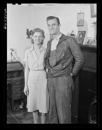 Mr. and Mrs. Malcomb Mayfield, he is a young textile worker at the Mary Leila cotton mill in Greensboro, Greene County, Georgia
