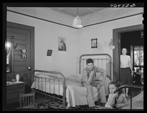 Untitled photo, possibly related to: Mr. and Mrs. W.T. Hembry, he is a worker at the Mary Leila textile mill in their company house in Greensboro, Greene County, Georgia