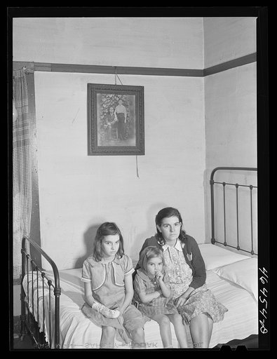 Untitled photo, possibly related to: Mrs. W.T. Hembry and her children.  Her husband works in the Mary Leila cotton Mill in Greensboro, Greene County, Georgia