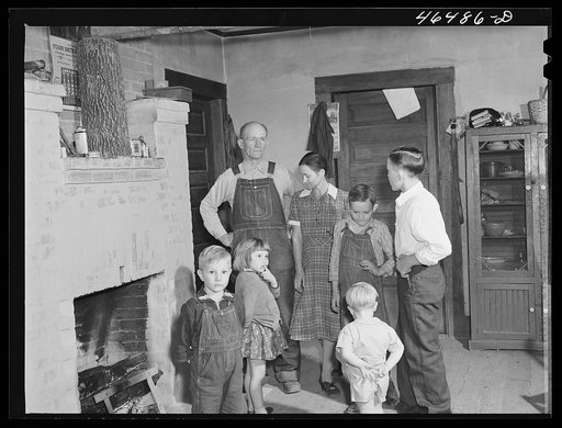 Mr. and Mrs. Wilks, and some of their children, FSA (Farm Security Administration) family near Union Point, Greene County, Georgia