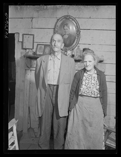Mr. and Mrs. Arthur Bertland, old age pensioners in Penfield, Greene County, Georgia