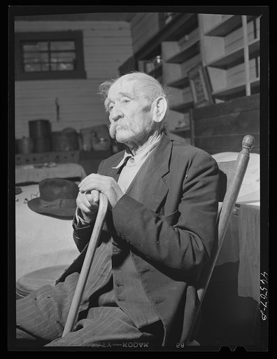 Mr. Bob Mullins, old age pensioner in Penfield, Greene County, Georgia