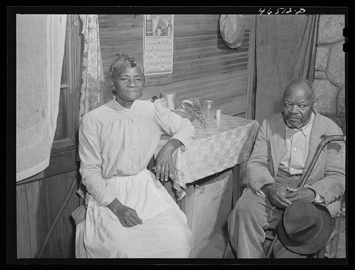 Untitled photo, possibly related to: Mr. and Mrs. Jucius Catlan, old couple receiving old age pension. Greensboro, Greene County, Georgia