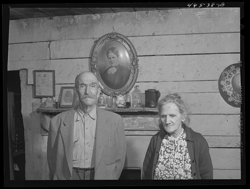 Untitled photo, possibly related to: Mr. and Mrs. Arthur Bertland, old age pensioners in Penfield, Greene County, Georgia
