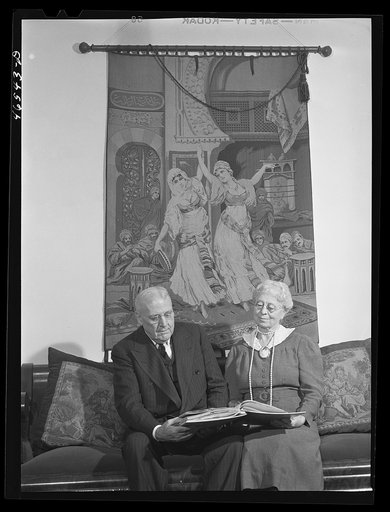 Mr. and Mrs. Harold Lamb, in their home in Union Point, Greene County, Georgia