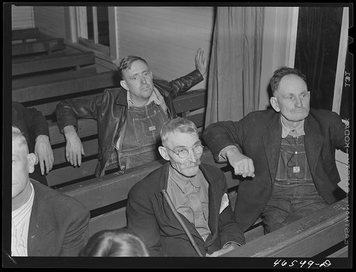 Union meeting of textile workers in Greensboro, Greene County, Georgia