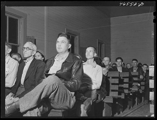 Union meeting of textile workers in Greensboro, Greene County, Georgia