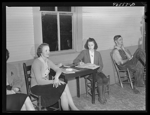 Union meeting of textile workers in Greensboro, Greene County, Georgia
