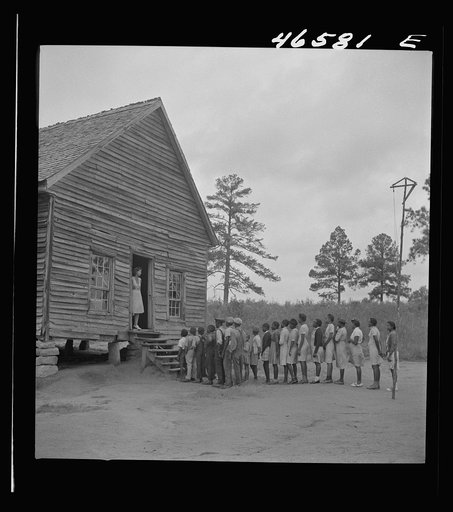 Untitled photo, possibly related to: At the Veasey school for colored children. Greene County, Georgia