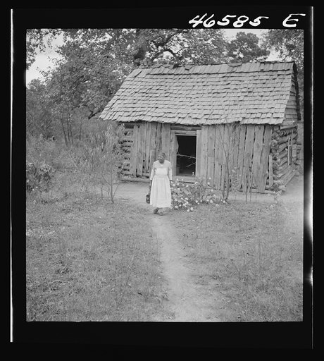 Untitled photo, possibly related to: Midwife going out on a call near Siloam, Greene County, Georgia