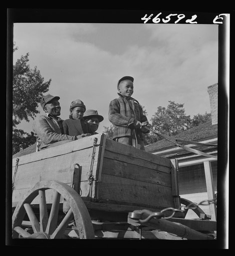 Boyd Jones driving into Greensboro for Saturday afternoon. Greene County, Georgia