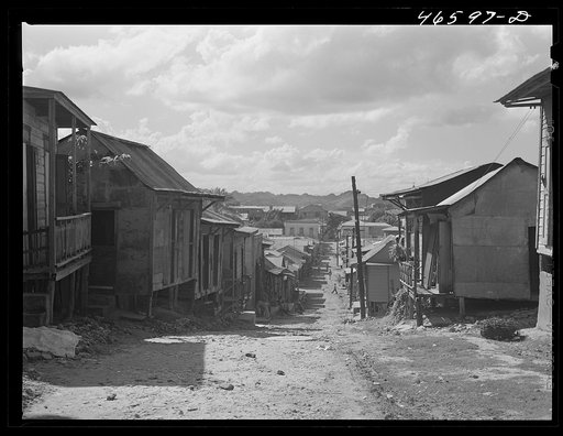 Manati, Puerto Rico (vicinity). A slum area