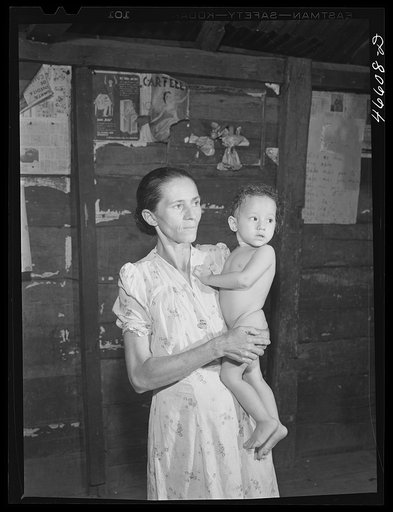 Manati, Puerto Rico (vicinity). Wife and child of a FSA (Farm Security Administration) borrower