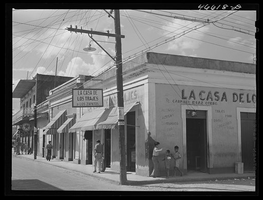 Manati, Puerto Rico. Street in the shopping district