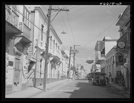 Manati, Puerto Rico. Street in the shopping district