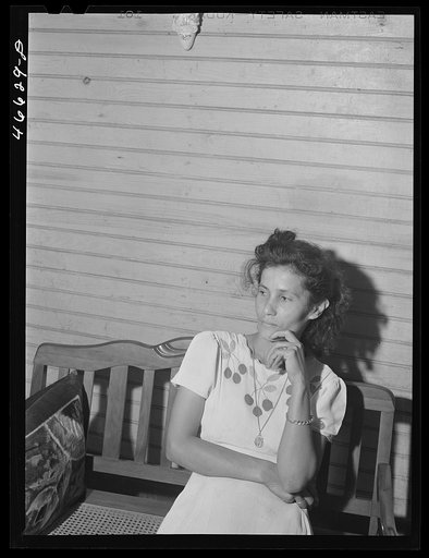 Manati, Puerto Rico (vicinity). Wife of a foreman of a sugar plantation in her home