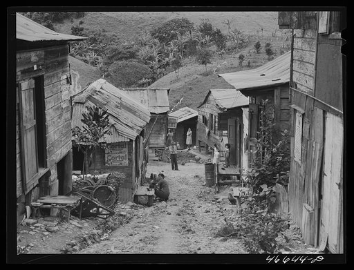Barranquitas, Puerto Rico. Slum area