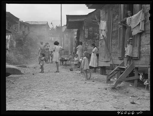 Untitled photo, possibly related to: Barranquitas, Puerto Rico. Street in slum area