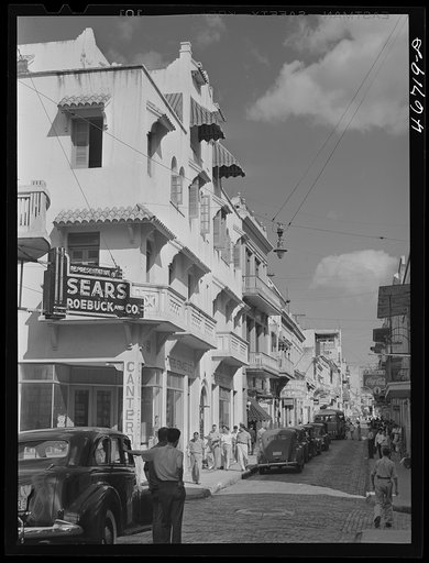San Juan, Puerto Rico. A street in the shopping district