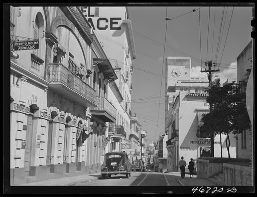 San Juan, Puerto Rico. A street in the shopping district