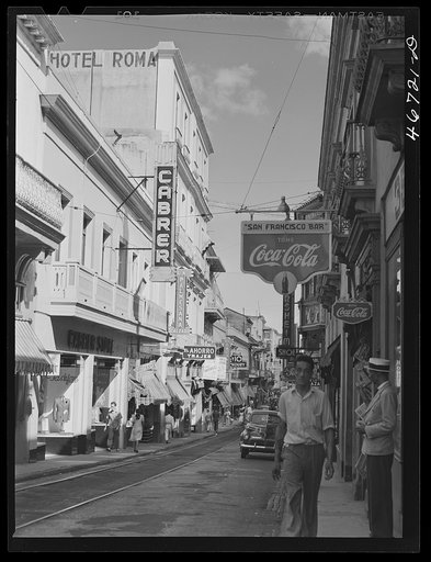 San Juan, Puerto Rico. A street in the shopping district