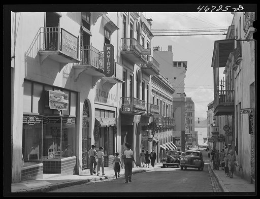 San Juan, Puerto Rico. A street in the shopping district