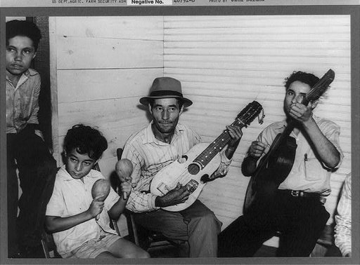 Corozal, Puerto Rico (vicinity). Orchestra furnishing the music for the dancing at the tenant purchase celebration