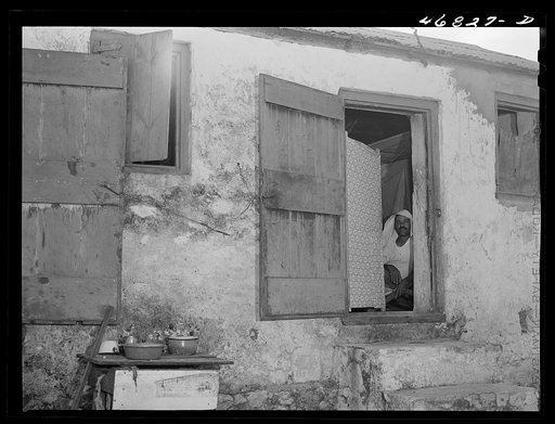 Christiansted, Saint Croix Island, Virgin Islands (vicinity). At one of the slum "villages"